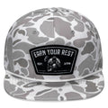 Earn Your Rest Patch Flatbill Hat