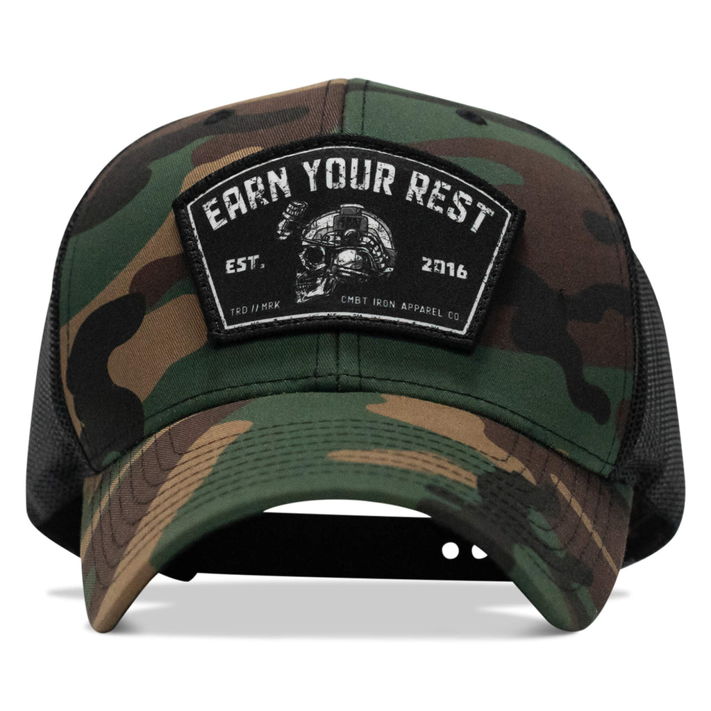 Earn Your Rest Patch Snapback Hat