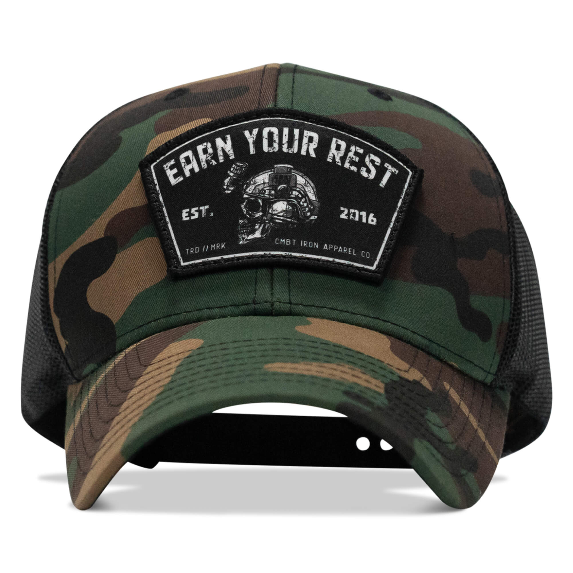Earn Your Rest Patch Snapback Hat