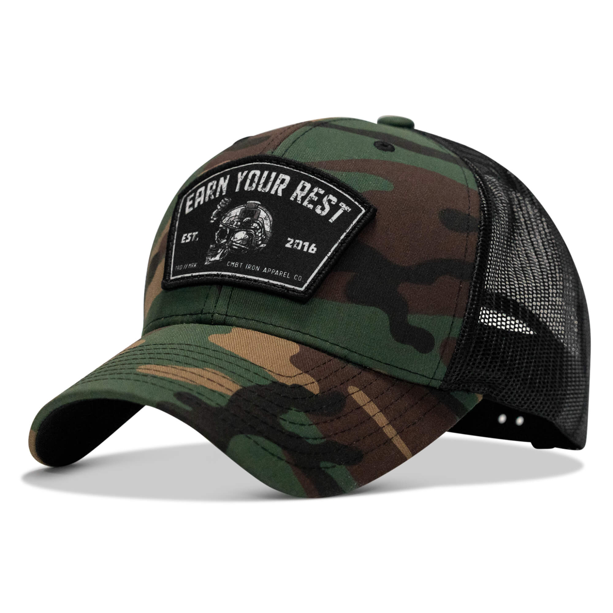 Earn Your Rest Patch Snapback Hat