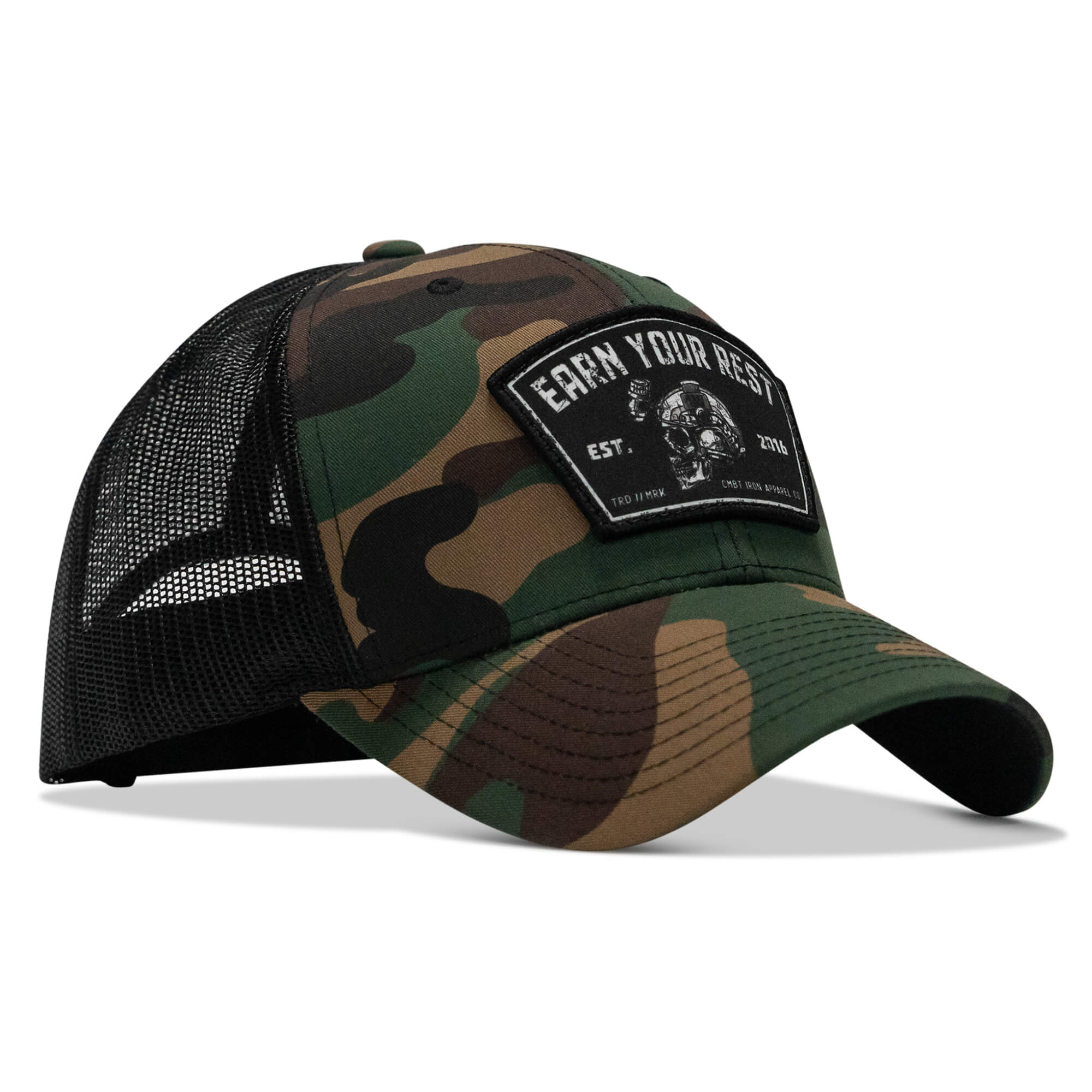 Earn Your Rest Patch Snapback Hat