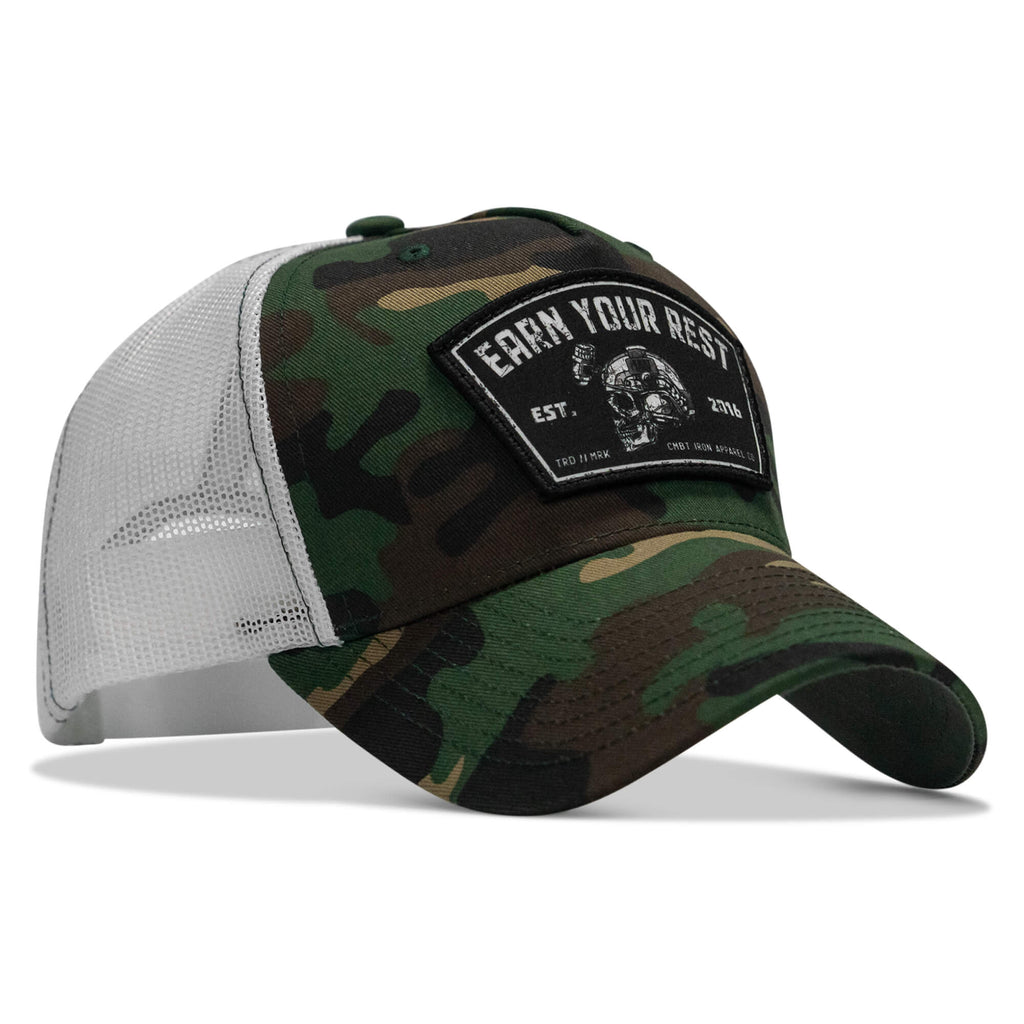 Earn Your Rest Patch Snapback Hat