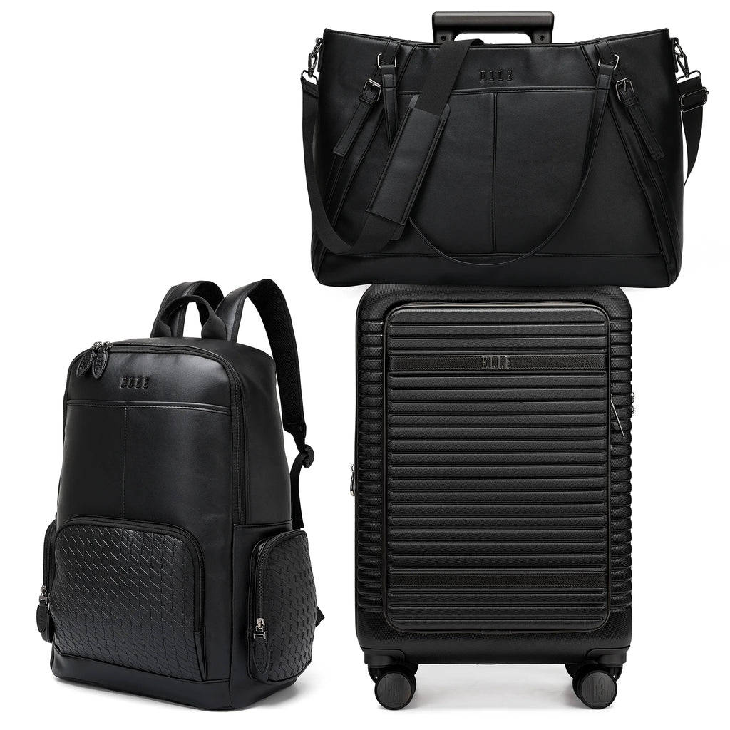 Leisure Escape Expandable 3 Piece Luggage Set