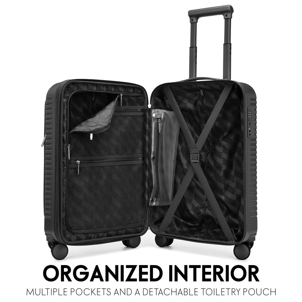 Escape Expandable Carry-on Suitcase with Front Laptop Pocket