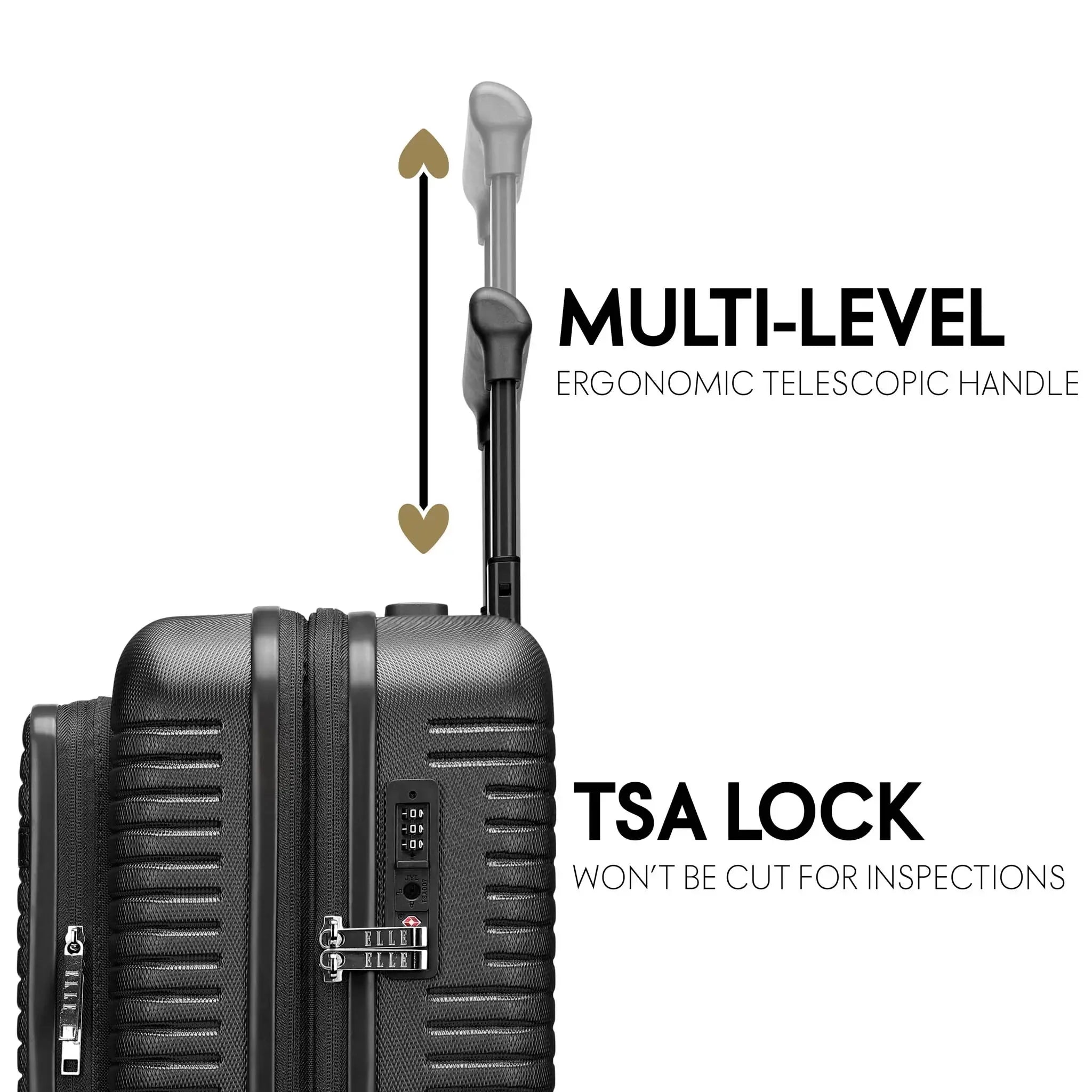 Escape Expandable Carry-on Suitcase with Front Laptop Pocket