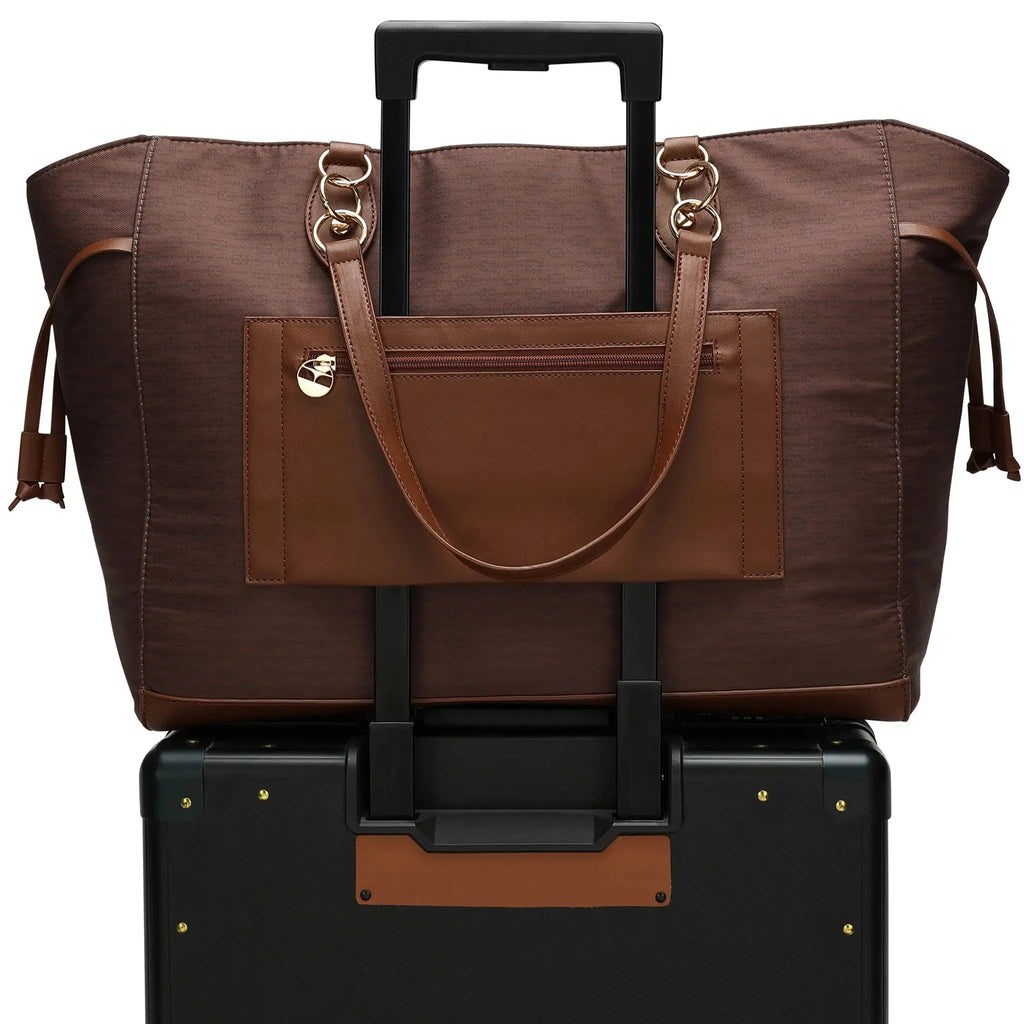 Eleganza 32L Monogram Weekender Tote Bag