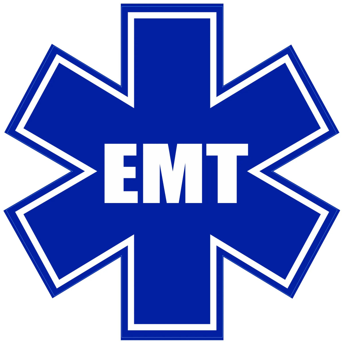 Star Of Life EMT - 4 inch Sticker
