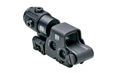 EOTECH Holographic Hybrid Sights -  Night Vision Sight -  68 MOA Ring with (2)-1 MOA Dots -  Black -  Side Buttons -  Includes EXPS3-2 & G43 Magnifier With QD Switch-to-side Mount -  Matte Finish -  Black HHS VI