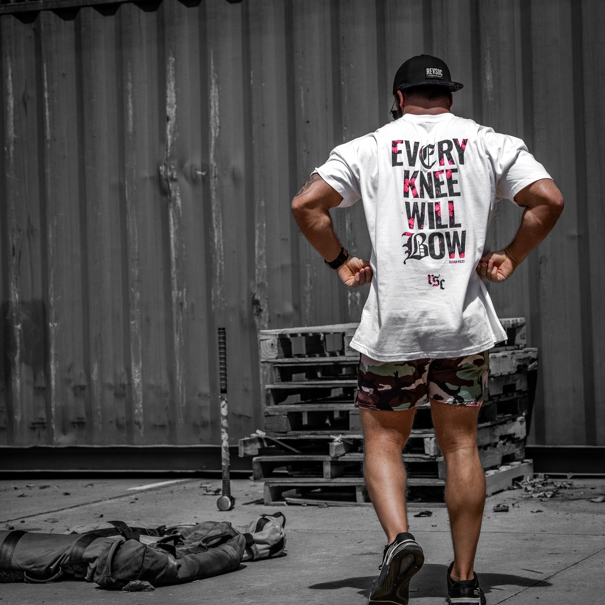 Every Knee Will Bow Men's Heavyweight T-Shirt