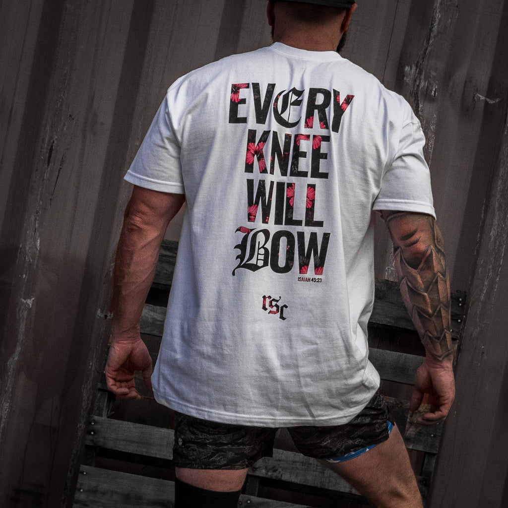 Every Knee Will Bow Men's Heavyweight T-Shirt