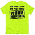 Entitled - Safety Yellow T-Shirt