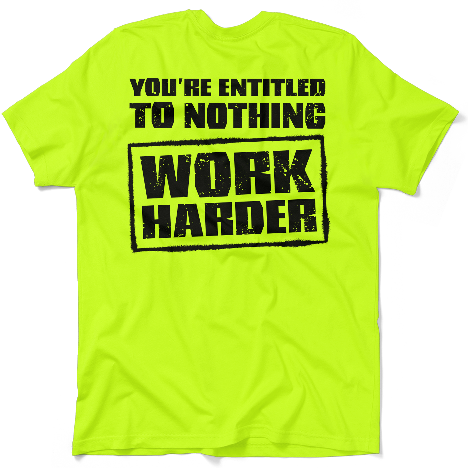 Entitled - Safety Yellow T-Shirt