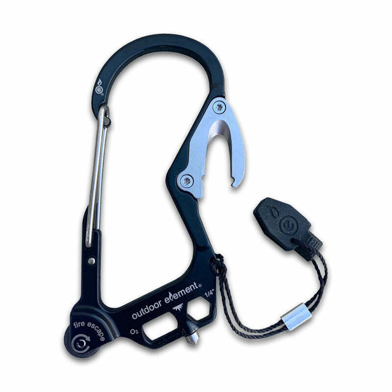 Outdoor Element Fire Escape Multitool Carabiner