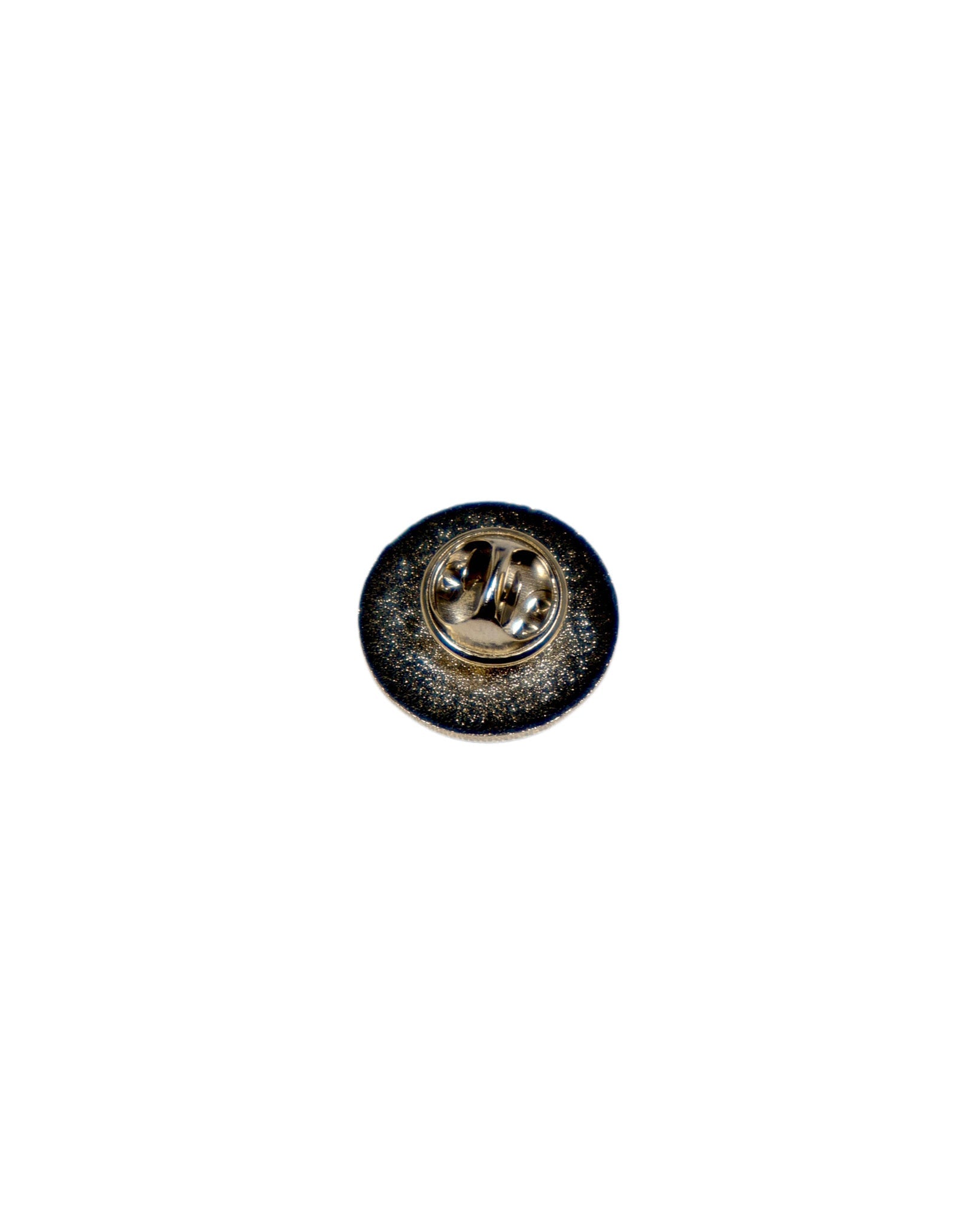 White Circle Skull Enamel Pin