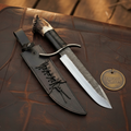 Sub-Hilt Stag Crown Wraith Bowie with Ranch Steel