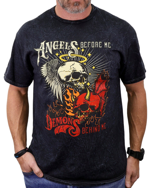 "Angels & Demons" Mineral Washed Premium Tee