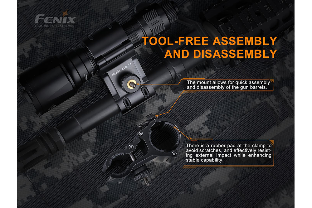 Fenix ALG-18 Flashlight Barrel Mount