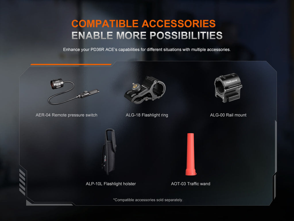 Fenix PD36R ACE Customizable Multi-Mode Flashlight