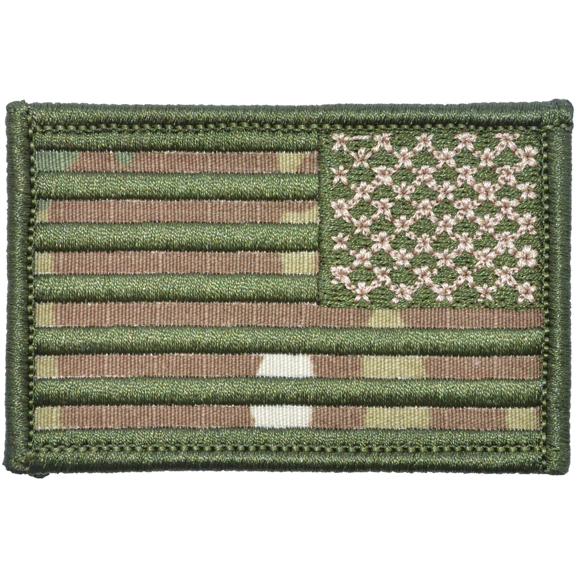 US Flag - 2x3 Patch - MultiCam w/ Olive Drab