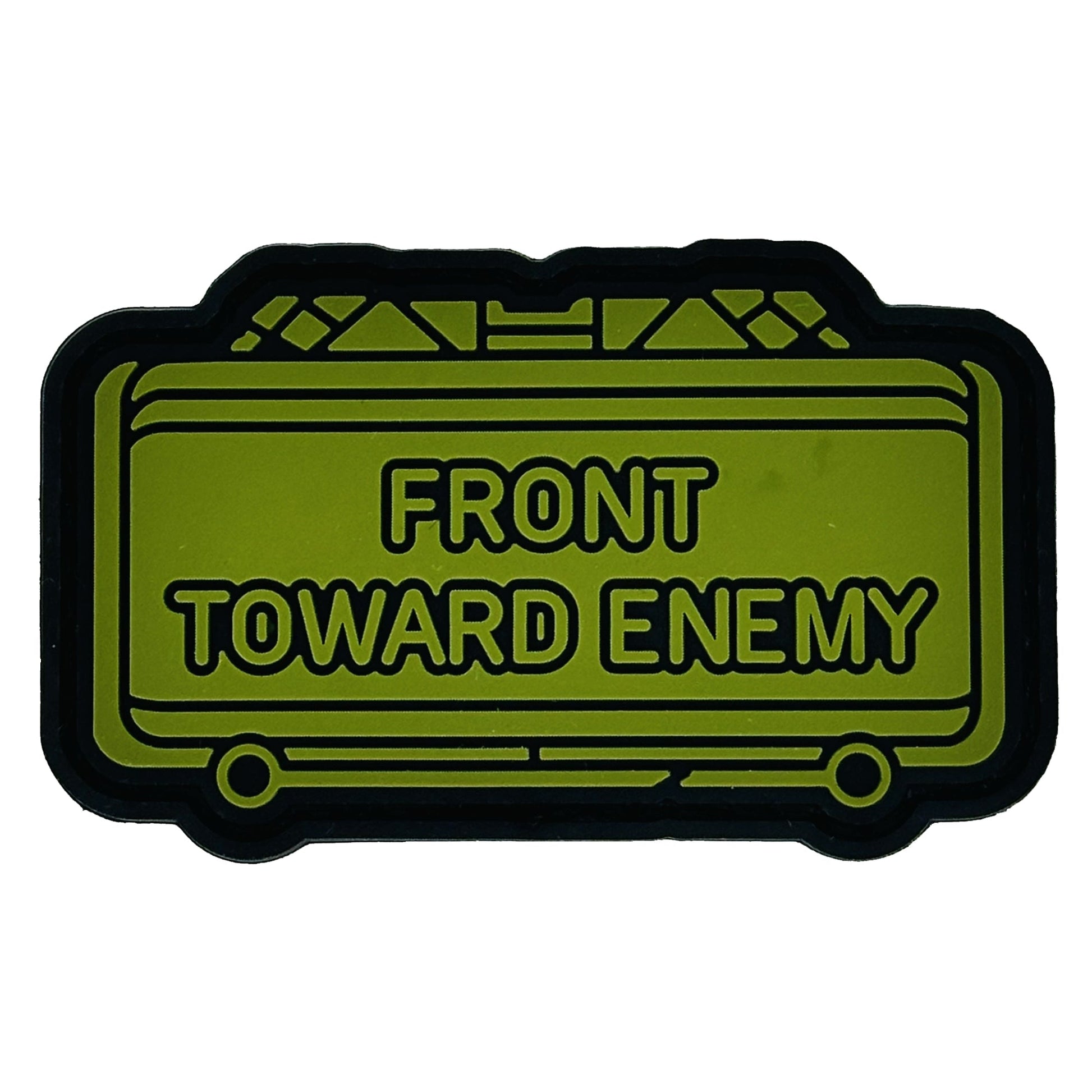 The Clacker Claymore Mine - 'Front Toward Enemy' - 3 inch PVC Patch