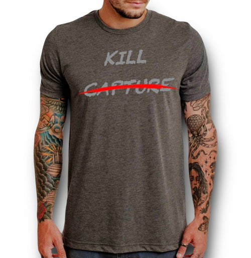 "KILL CAPTURE" TEE (HEATHER METAL)