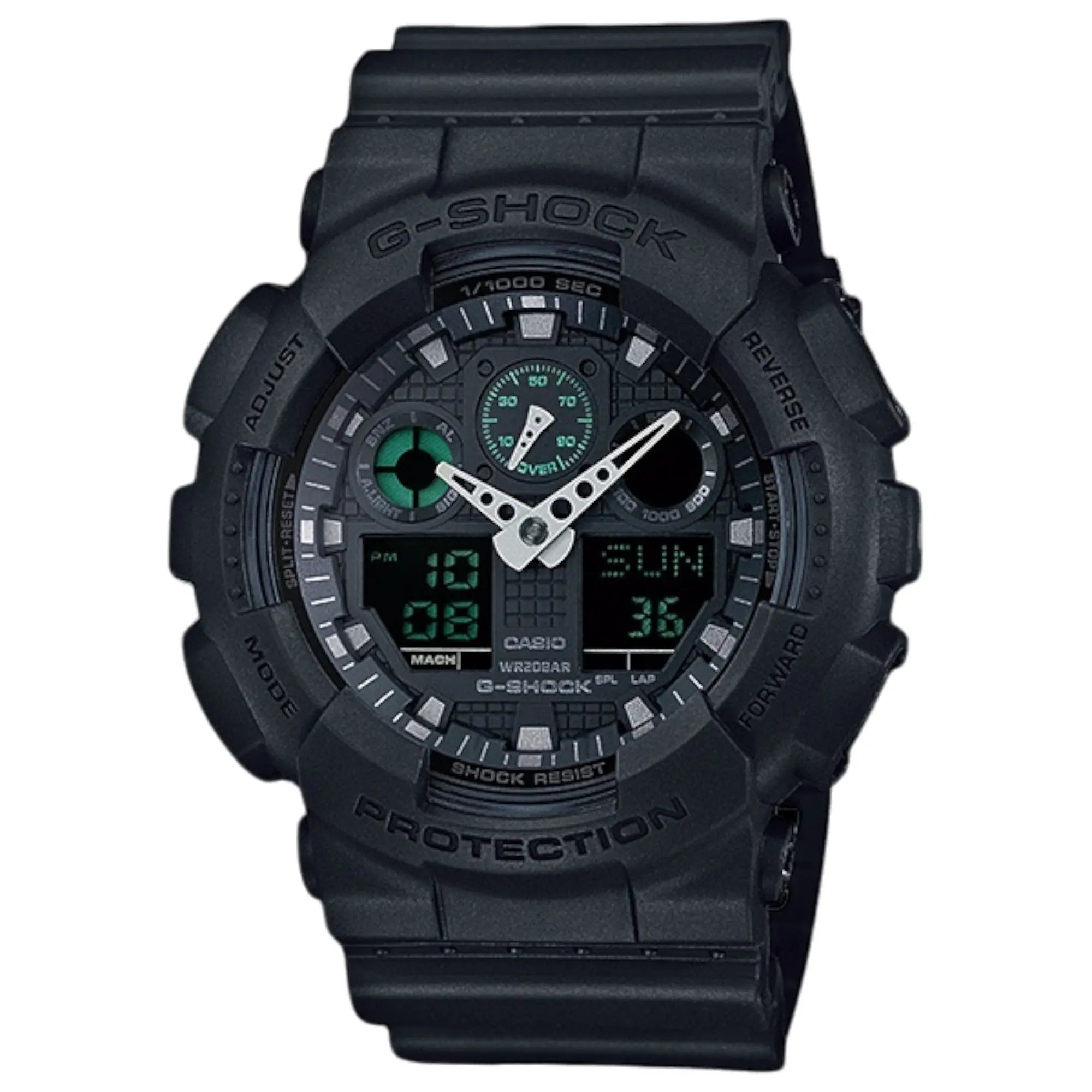 Casio G-Shock Black/Green GA100MB-1A Watch