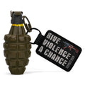 Give Violence A Chance Flight Tag Keychain