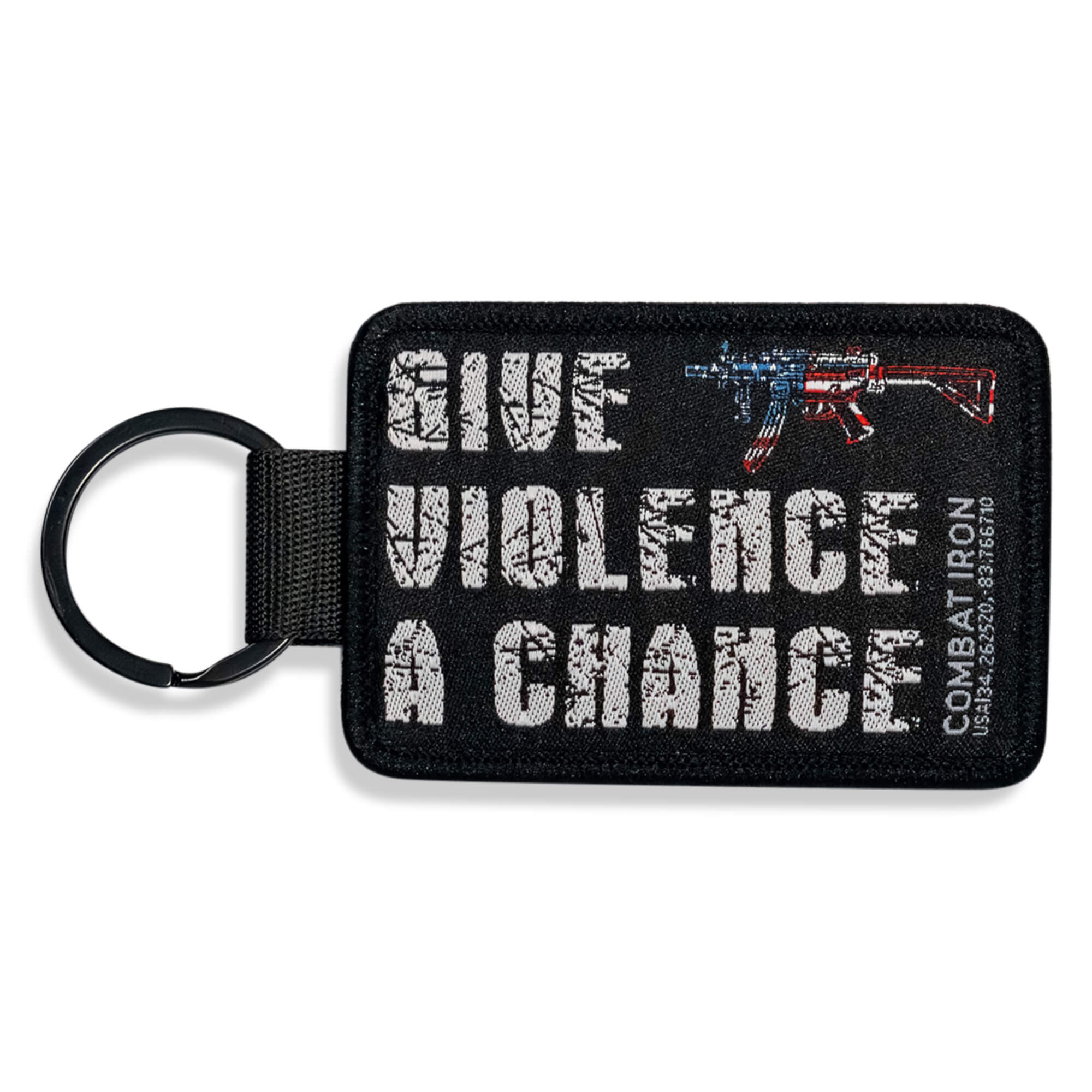 Give Violence A Chance Flight Tag Keychain