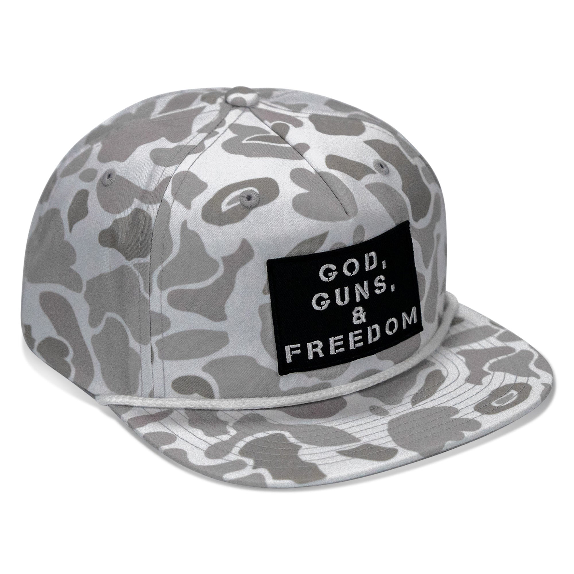 God, Guns, & Freedom Patch Flatbill Hat