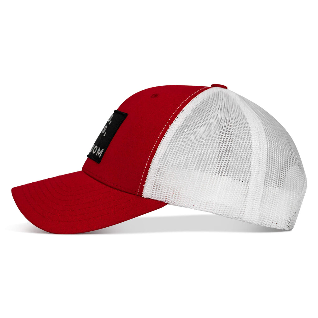 God, Guns, And Freedom Patch Mid-Profile Mesh Snapback Hat