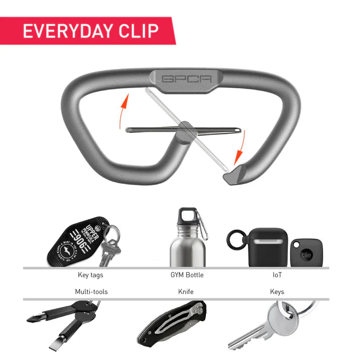 Stinger Stainless Steel Spiked Monkey Fist: Car Emergency Window Breaker + GPCA Carabiner Loop LITE (1 PC)