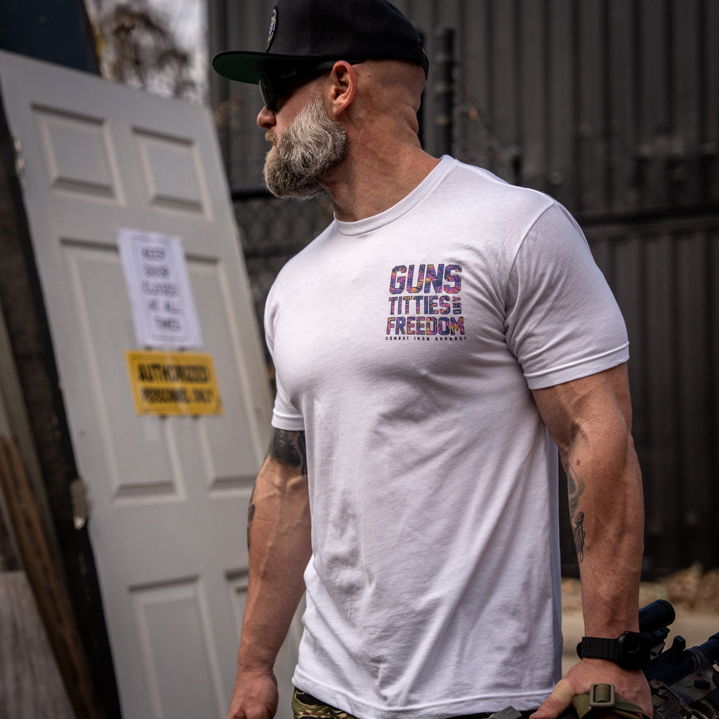 Guns, Titties And Freedom Men's T-Shirt