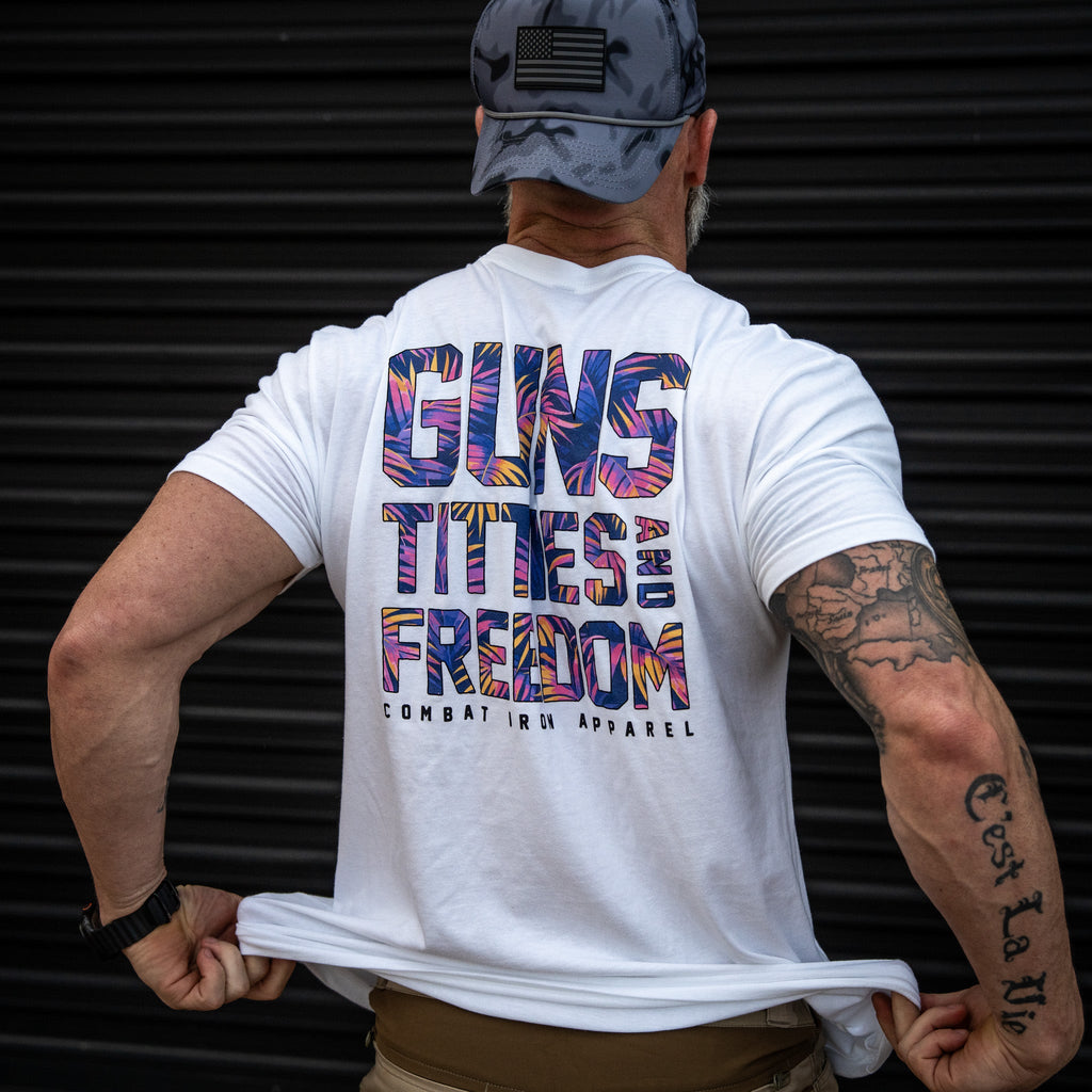 Guns, Titties And Freedom Men's T-Shirt