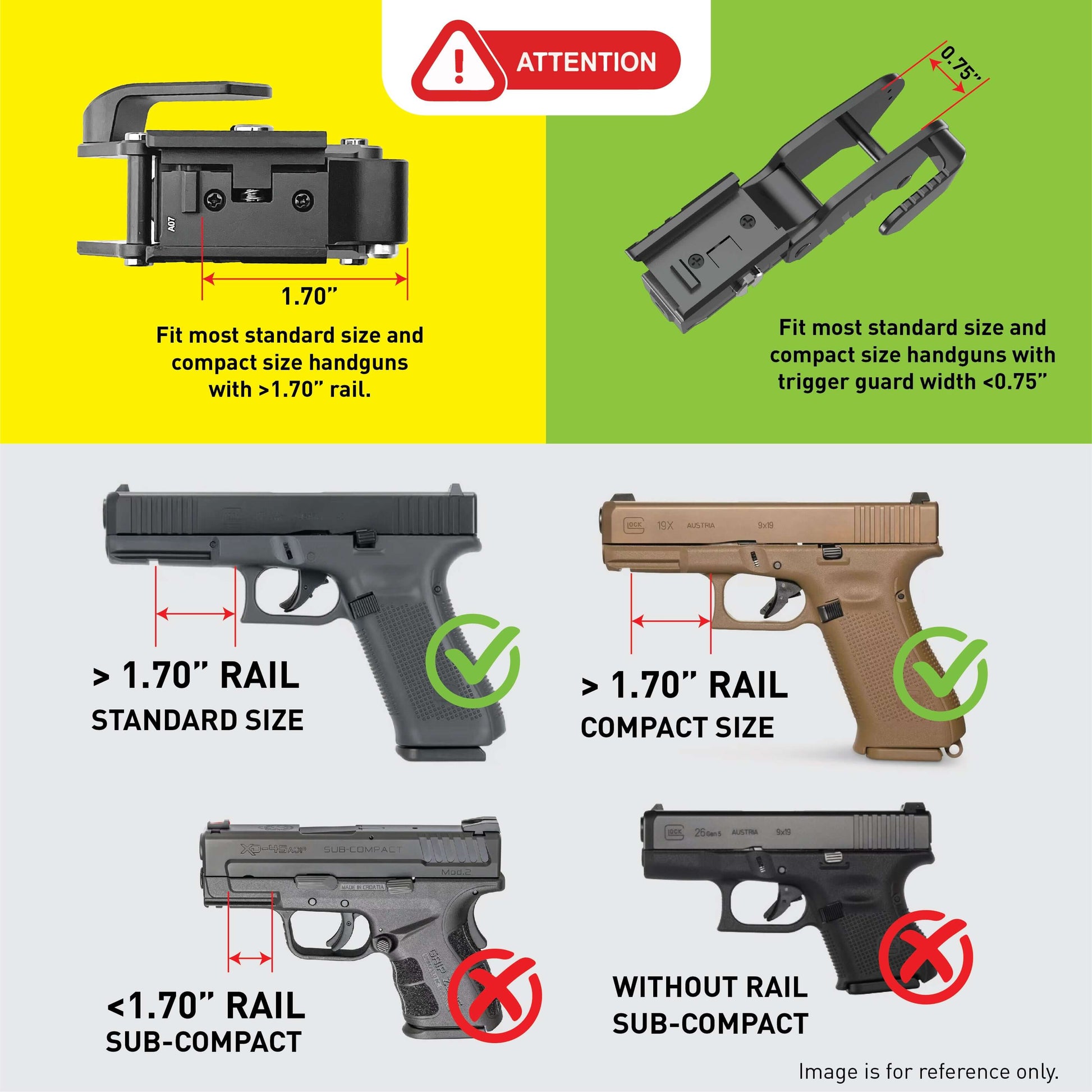 Stinger HL-GL Concealment Laser Sight System: Trigger Guard Protection, Minimalist Carry Holster (Rechargeable RED Laser - HDPE Body)