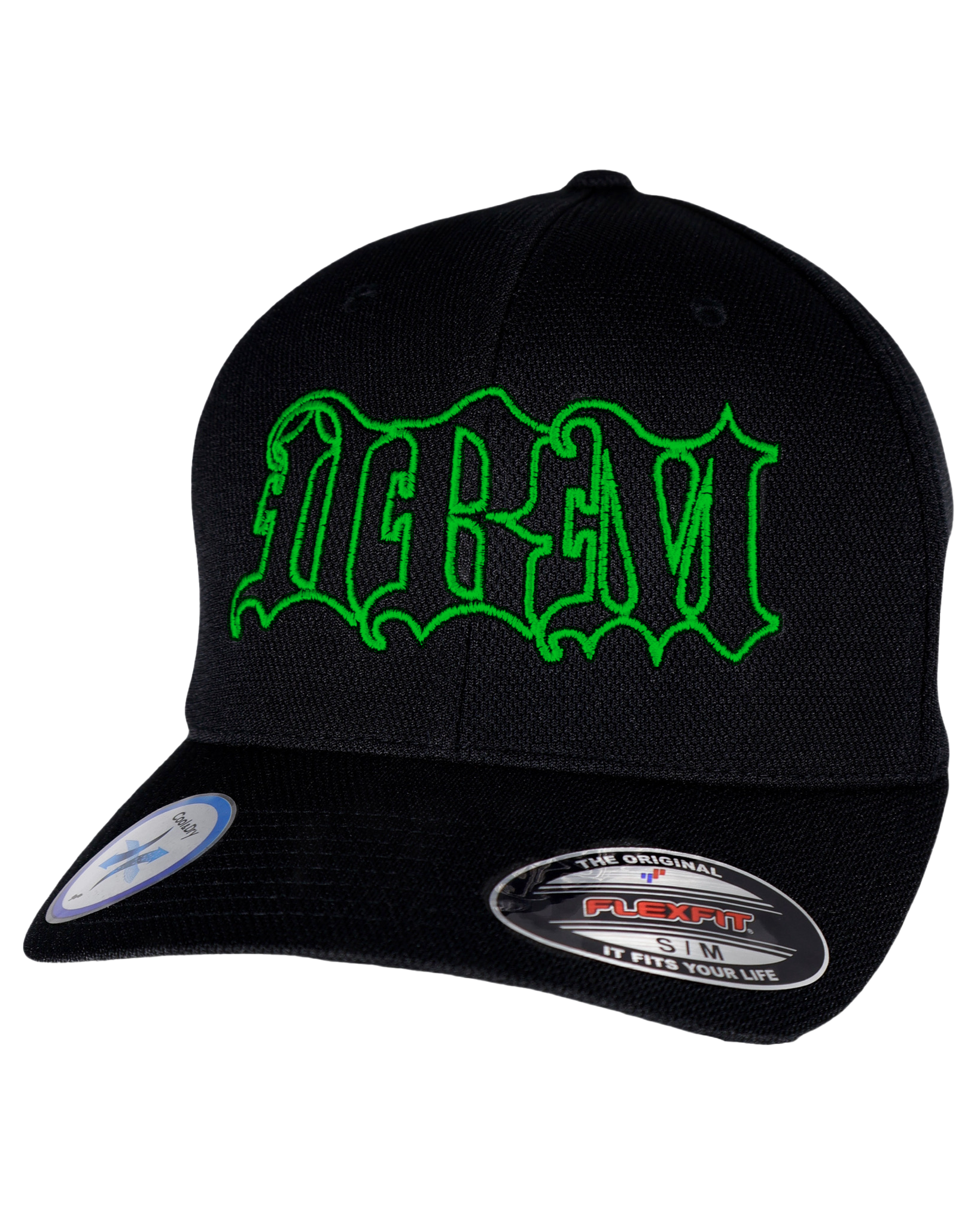 Pick Your Thread Color Flexfit "Never Fade" Big DBM Outline Cap