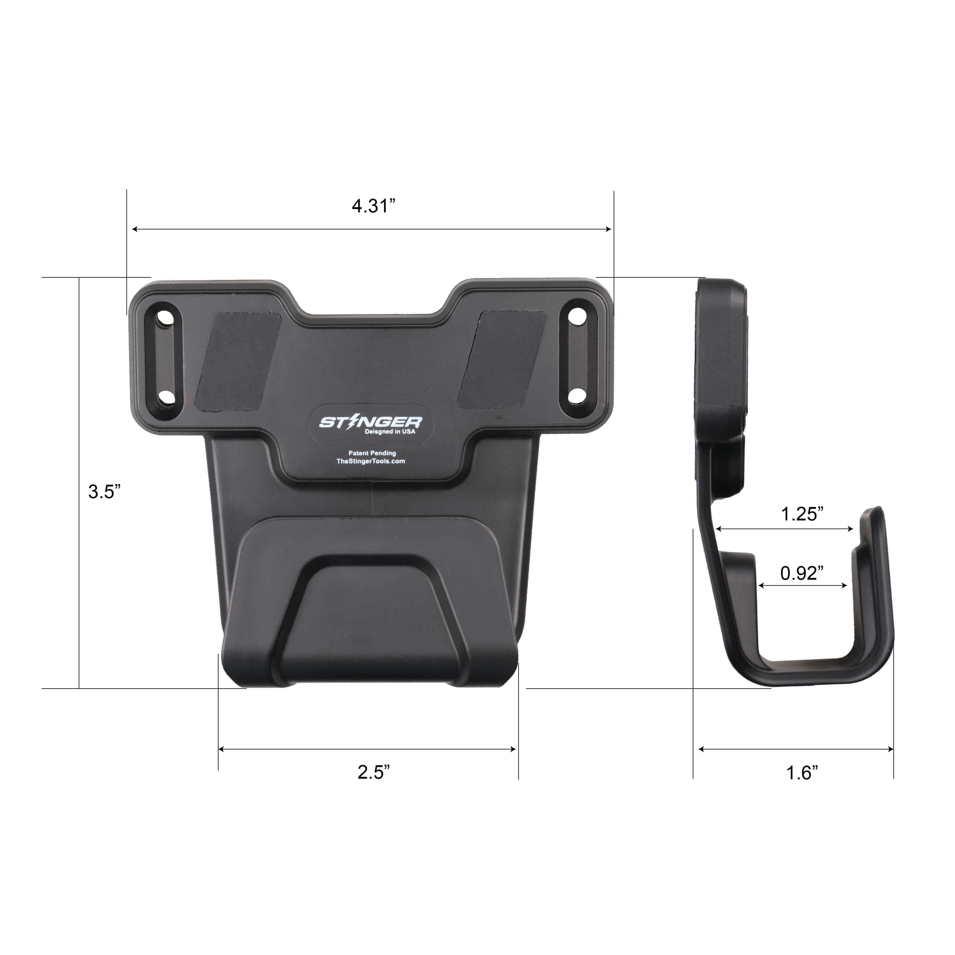Stinger Magnetic Gun Mount (M1) w/ Safety Trigger Guard Protection (2-Pack)