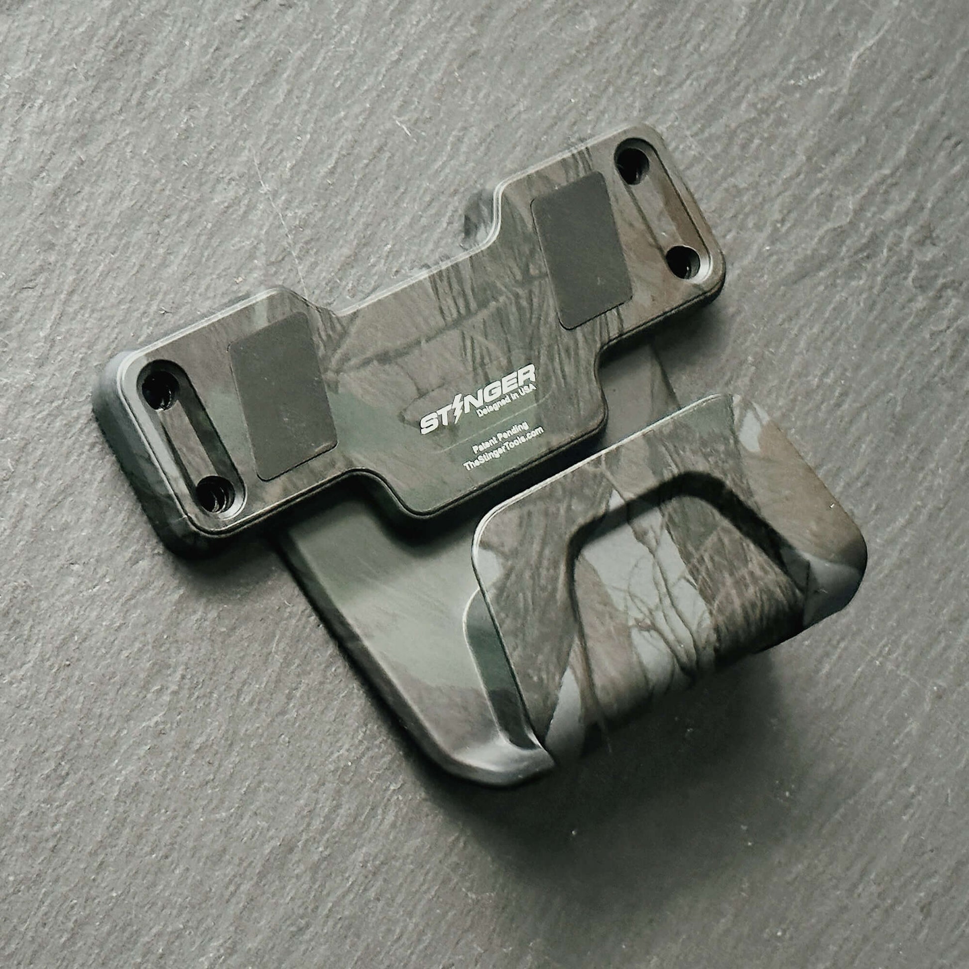 Stinger Magnetic Gun Mount (M1) w/ Safety Trigger Guard Protection (Camouflage, 2-Pack)