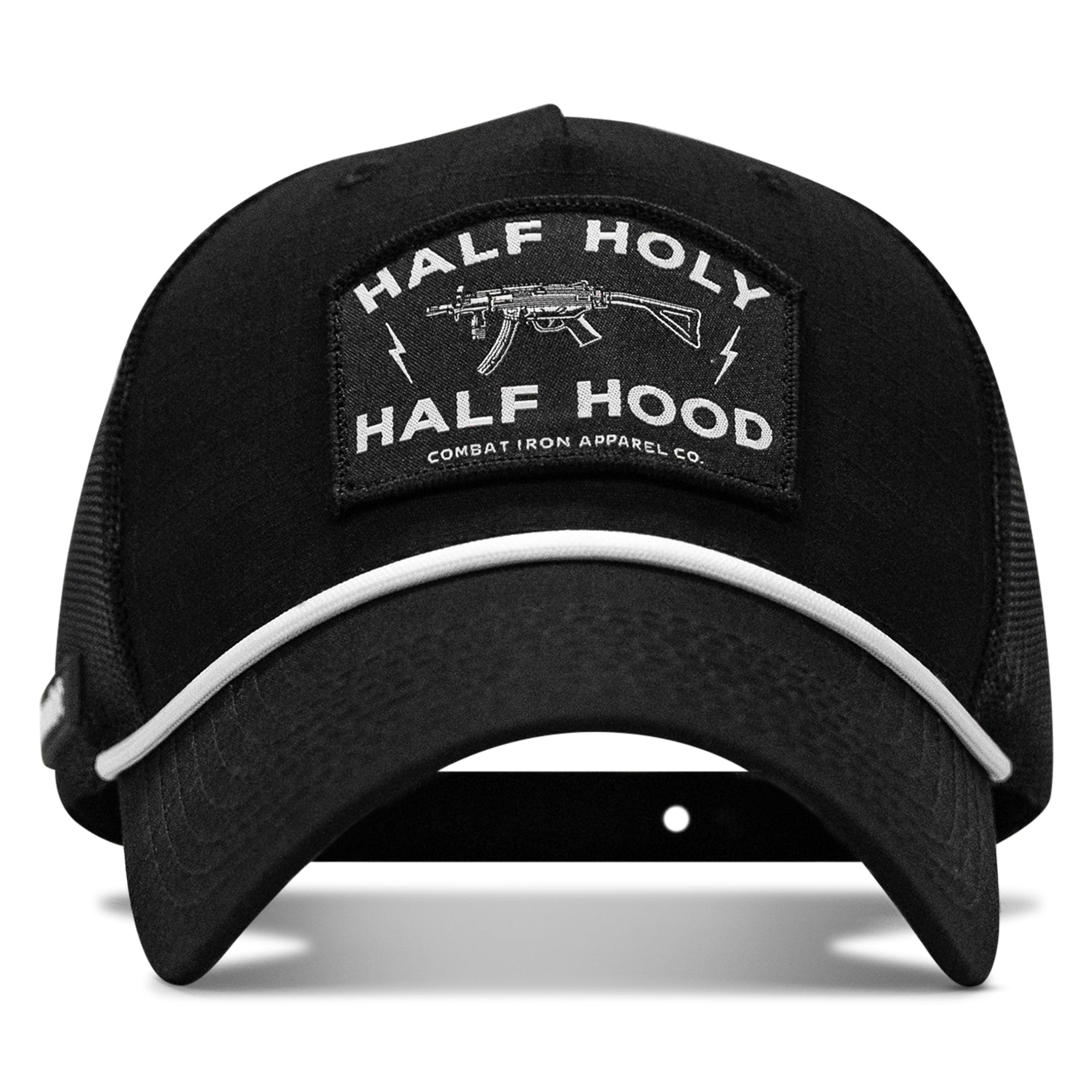 Half Hood. Half Holy Patch Rope Snapback Hat
