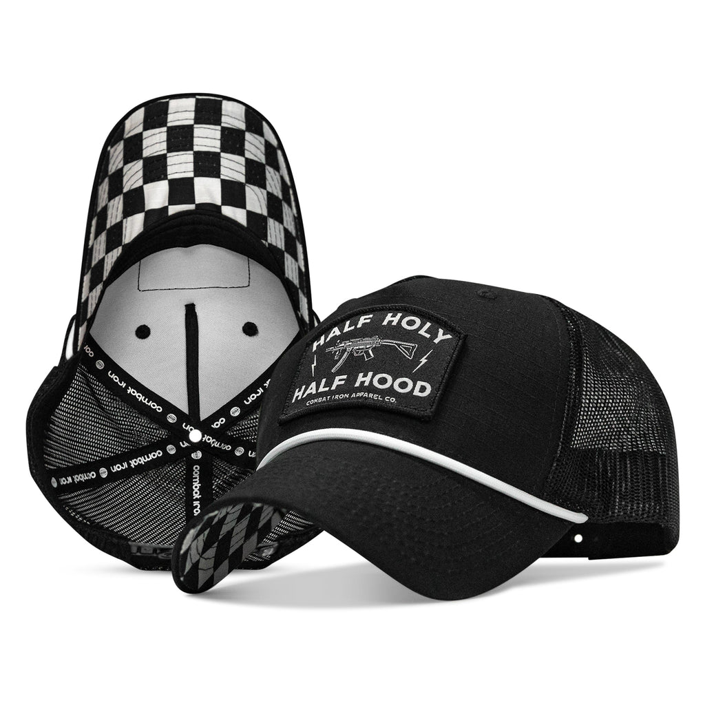 Half Hood. Half Holy Patch Rope Snapback Hat