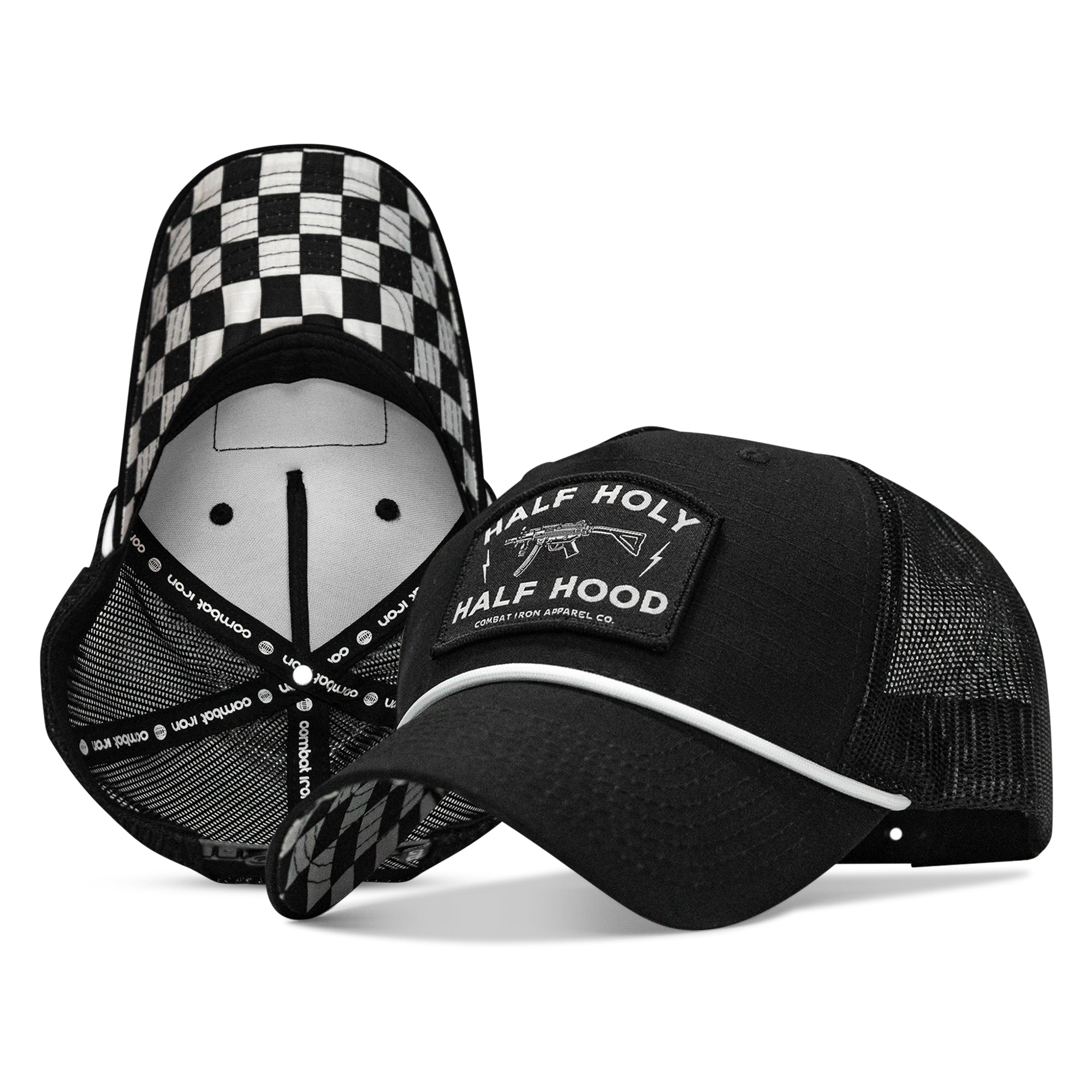 Half Hood. Half Holy Patch Rope Snapback Hat
