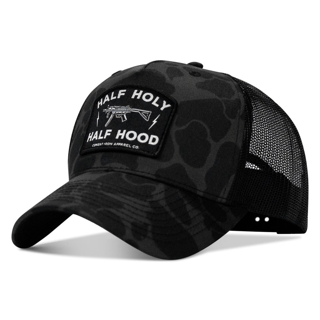 Half Holy. Half Hood. Patch Snapback Hat