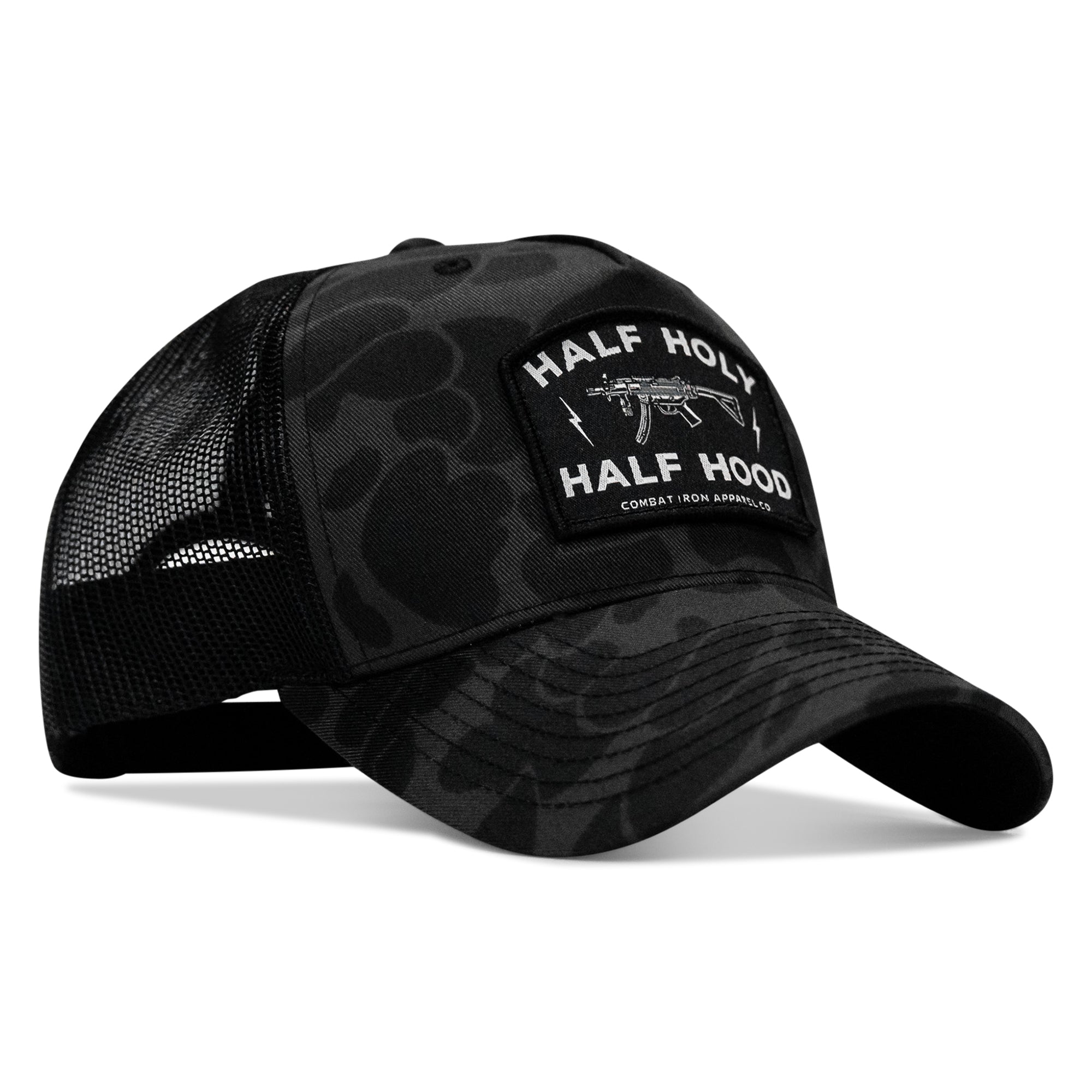Half Holy. Half Hood. Patch Snapback Hat