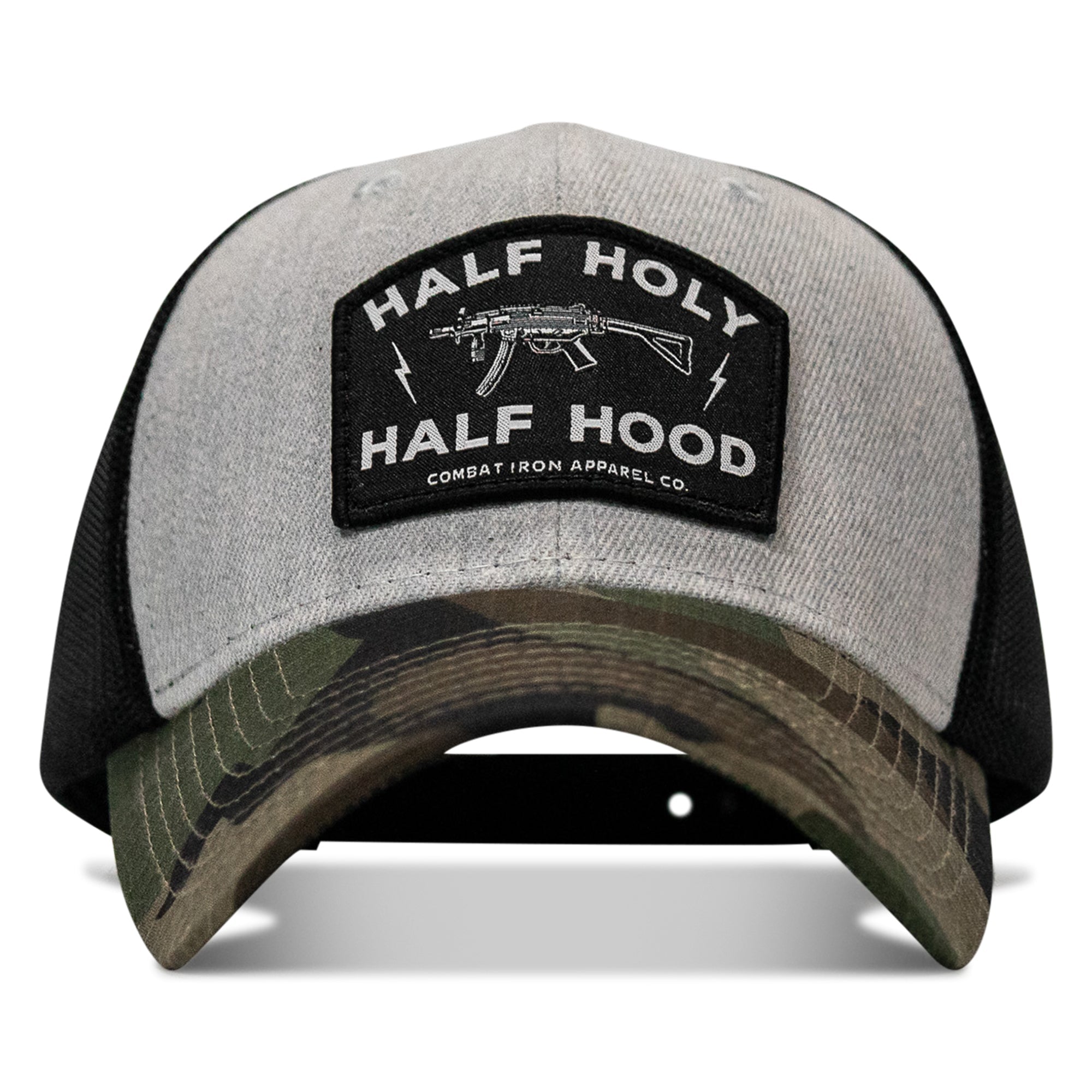 Half Holy. Half Hood. Patch Snapback Hat