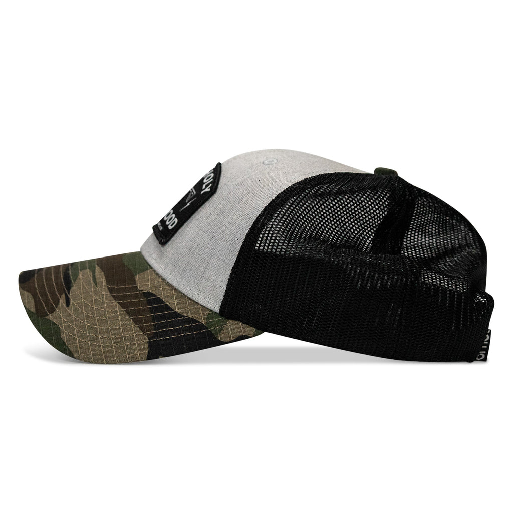 Half Holy. Half Hood. Patch Snapback Hat