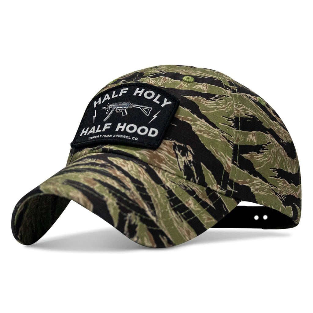 Half Holy. Half Hood Patch. Tactical Ripstop Mesh Snapback Hat