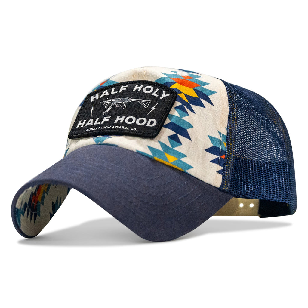 Half Holy. Half Hood Patch. Tactical Ripstop Mesh Snapback Hat