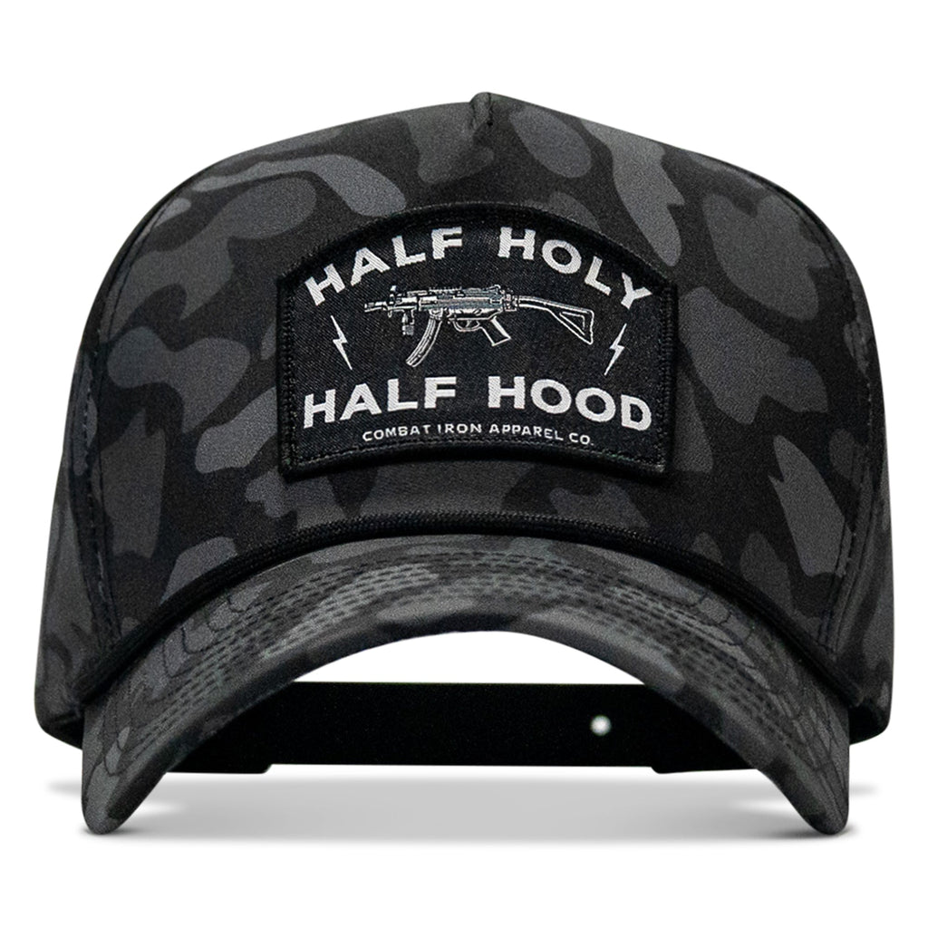 Half Holy. Half Hood. Patch 5 Pannel Rope Snapback