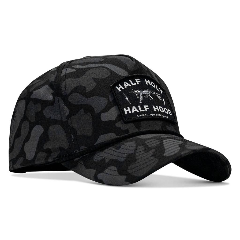Half Holy. Half Hood. Patch 5 Pannel Rope Snapback