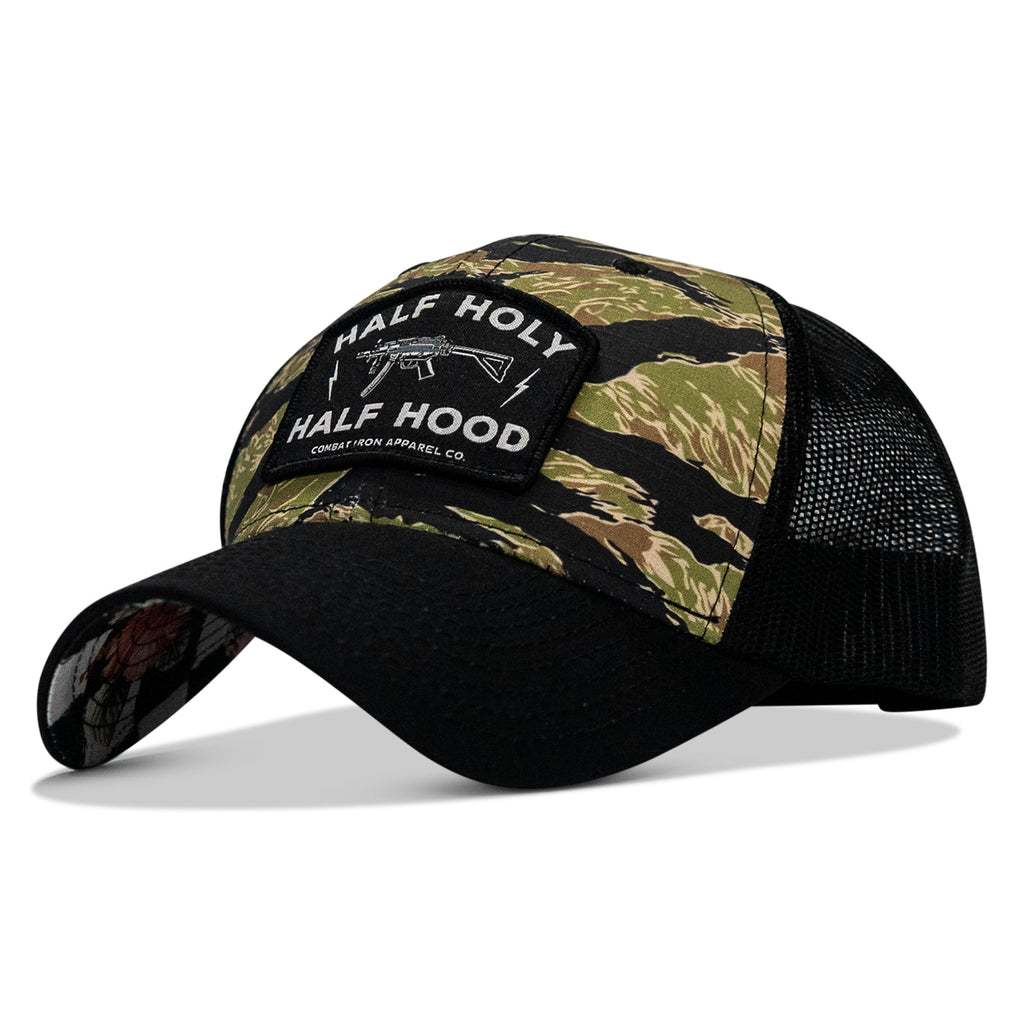 Half Holy. Half Hood Patch Original Ripstop Snapback Hat