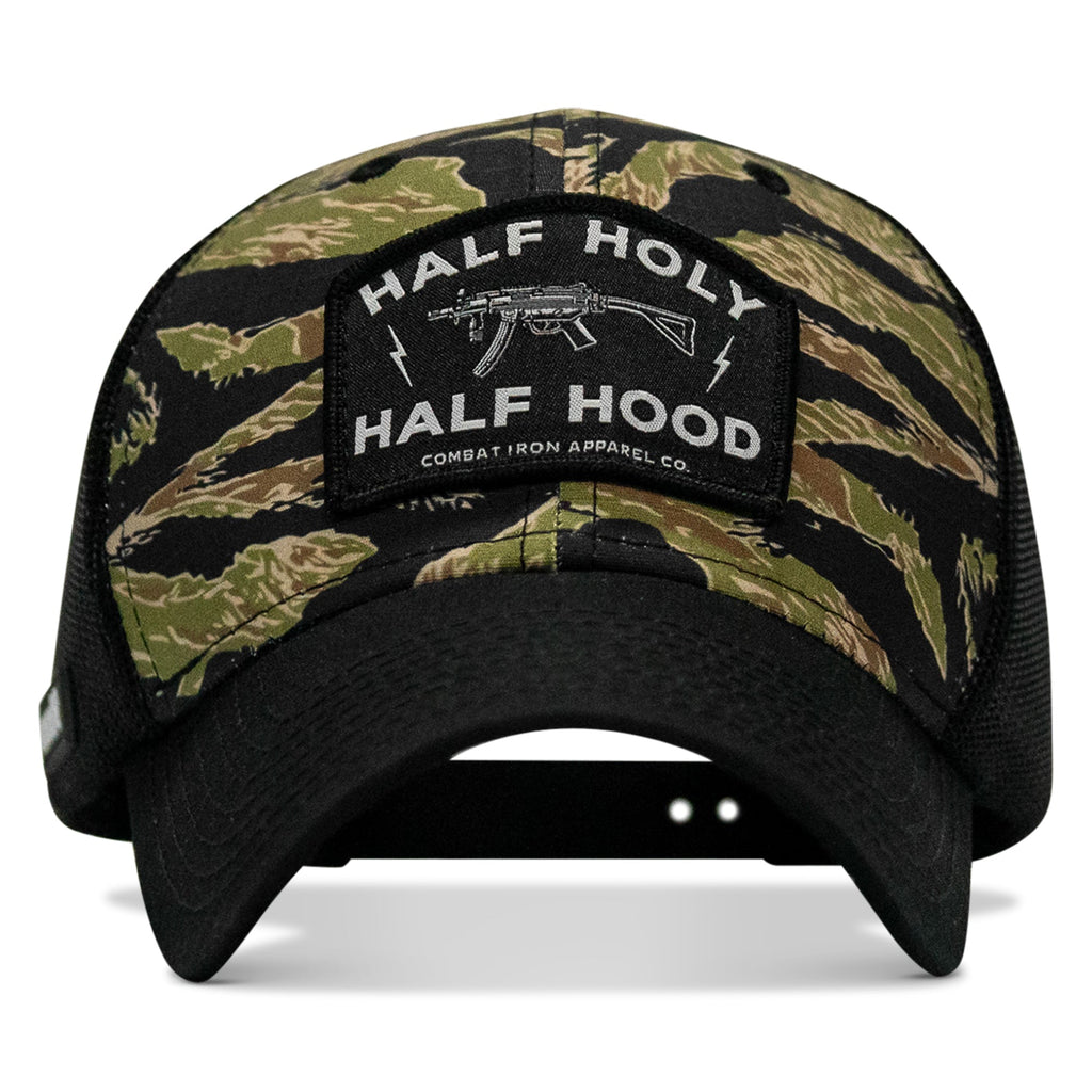 Half Holy. Half Hood Patch Original Ripstop Snapback Hat